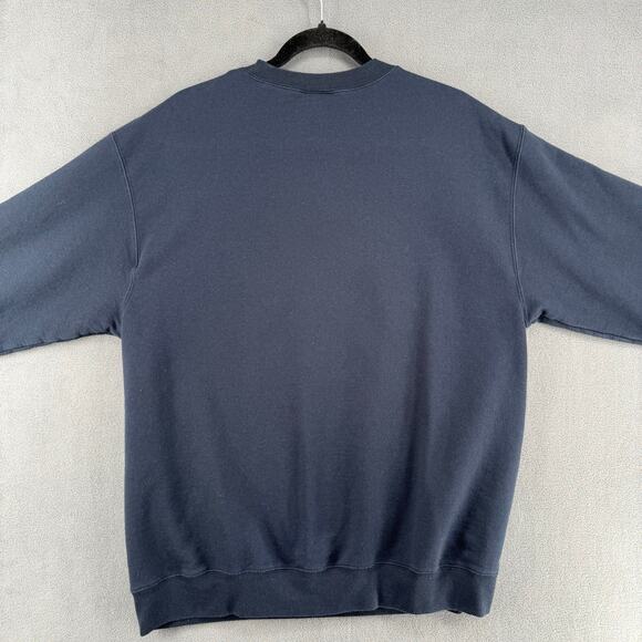 Champion Eco Fleece Dowling Fair Isle Winter Crewneck Sweatshirt L Pullover Blue - Picture 6 of 9